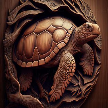 3D модель Відома тварина черепаха Кікі (STL)